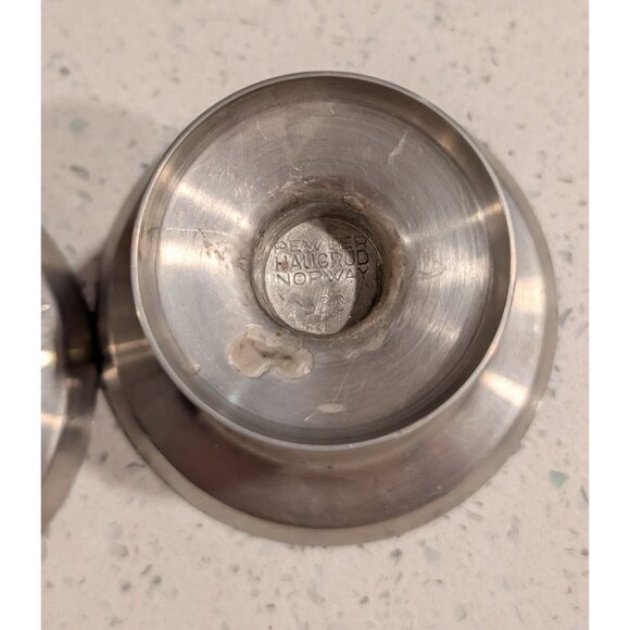 Vintage Pewter Candle Holders by Haugrud Norway 333 - Picture 10 of 12